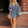 Right Around The Corner Chambray Dress Image - 1