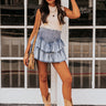 The Kelly Chambray Skort Image - 1