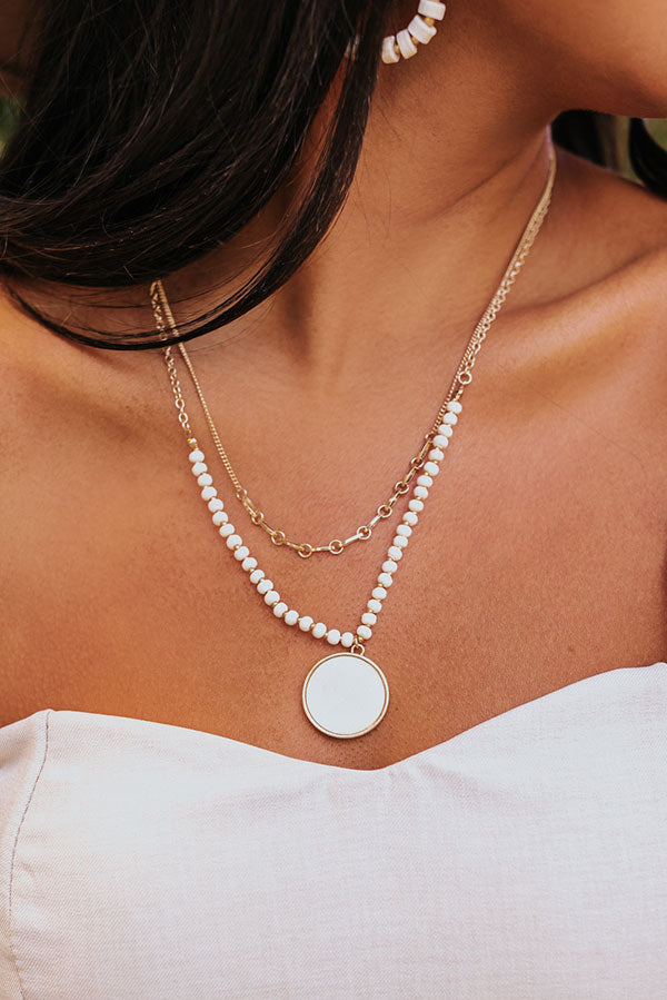 Heavenly Hues Necklace In Cream Image - 2