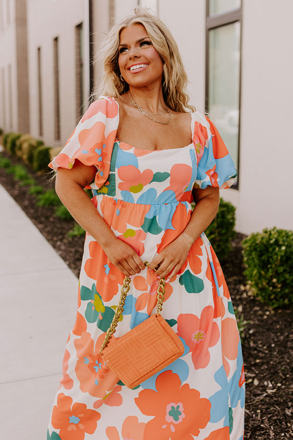 Floral Fascination Maxi Dress Curves Image - 2