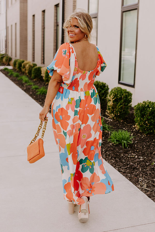 Floral Fascination Maxi Dress Curves Image - 4