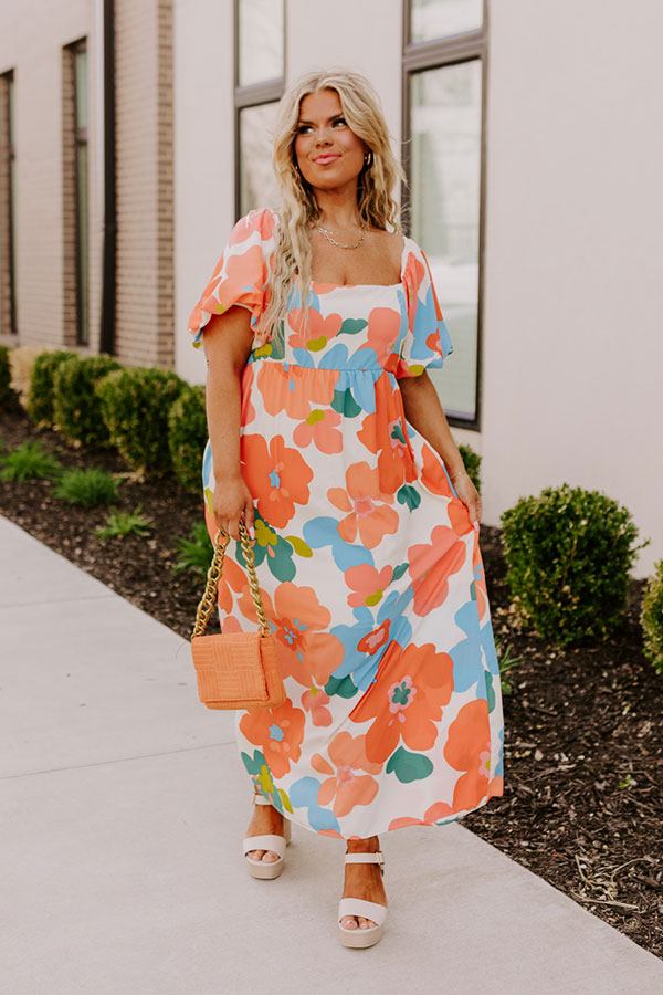 Floral Fascination Maxi Dress Curves Image - 1