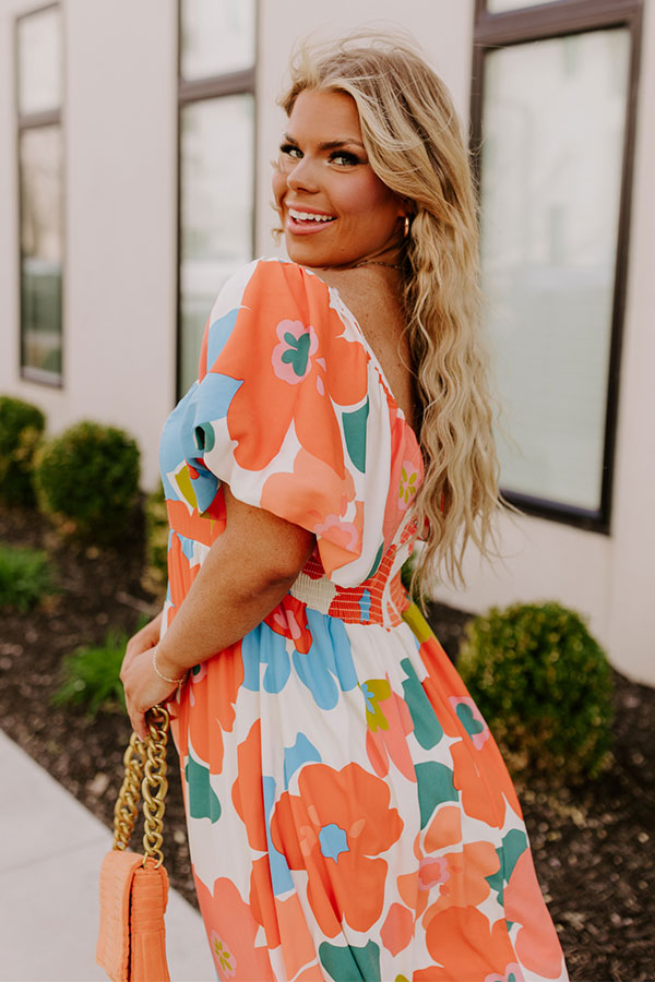 Floral Fascination Maxi Dress Curves Image - 3