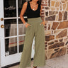 Urban Wonders High Waist Pants In Sage Image - 1