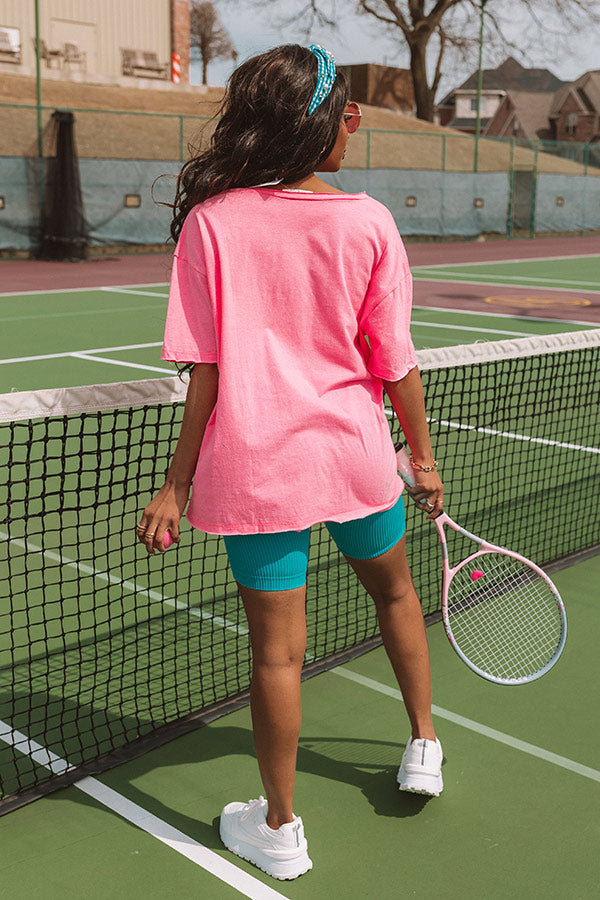 The It Crowd Shift Tee In Neon Pink Image - 4