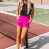 Extra Cardio High Waist Windbreaker Shorts In Hot Pink Image - 1