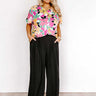 The Maddie High Waist Trousers In Black Curves Image - 1
