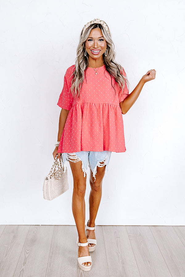 Simply Heartwarming Shift Top in Raspberry Image - 4