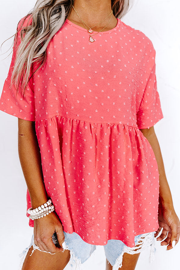 Simply Heartwarming Shift Top in Raspberry Image - 2