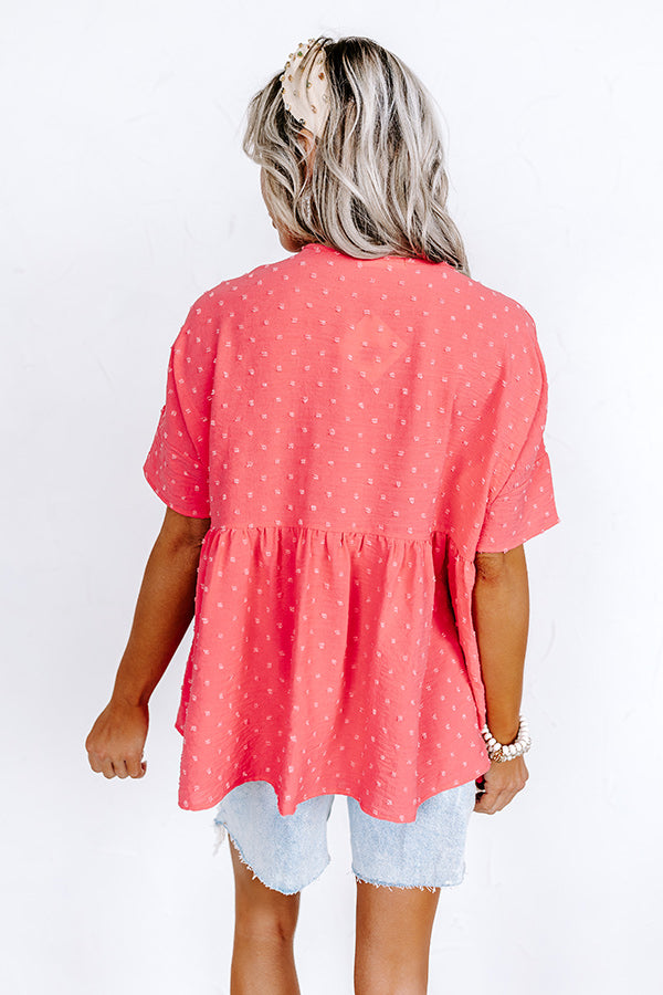 Simply Heartwarming Shift Top in Raspberry Image - 3