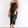 Tip Of Florida Pleated Midi In Black Image - 1