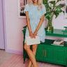 Flight Miles Pleated Dress In Sky Blue Image - 1