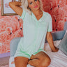 Classic Cuddles Pajama Top In Mint Image - 1