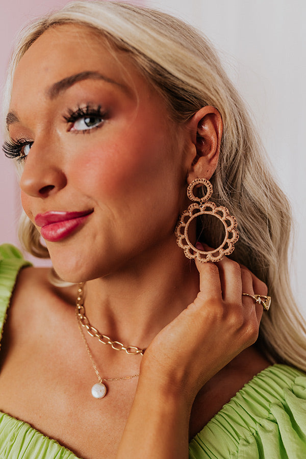 Caribbean Dreaming Earrings in Mocha Image - 3