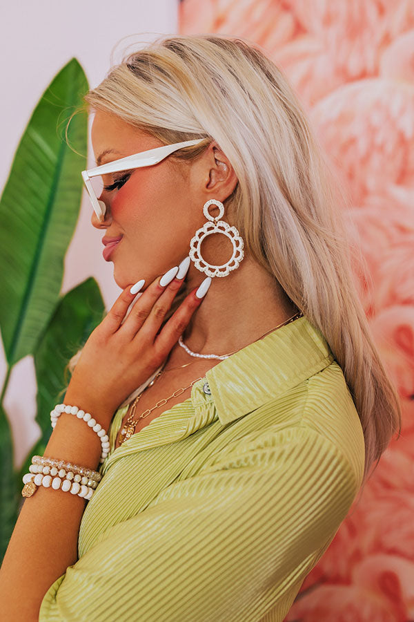 Caribbean Dreaming Earrings in Ivory Image - 4