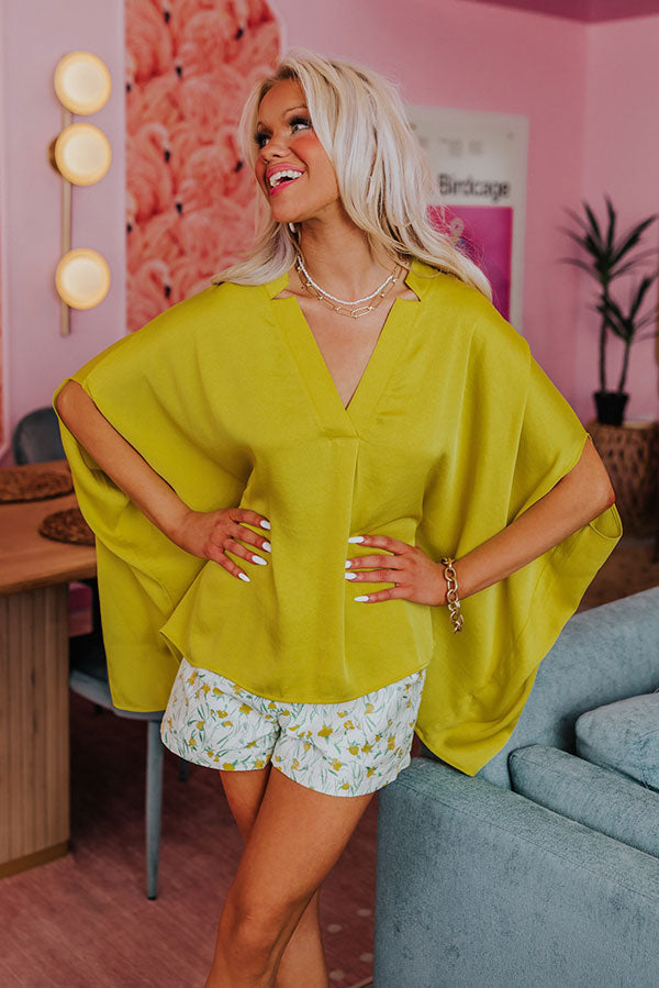 Blissful Beginnings Shift Top In Lime Punch