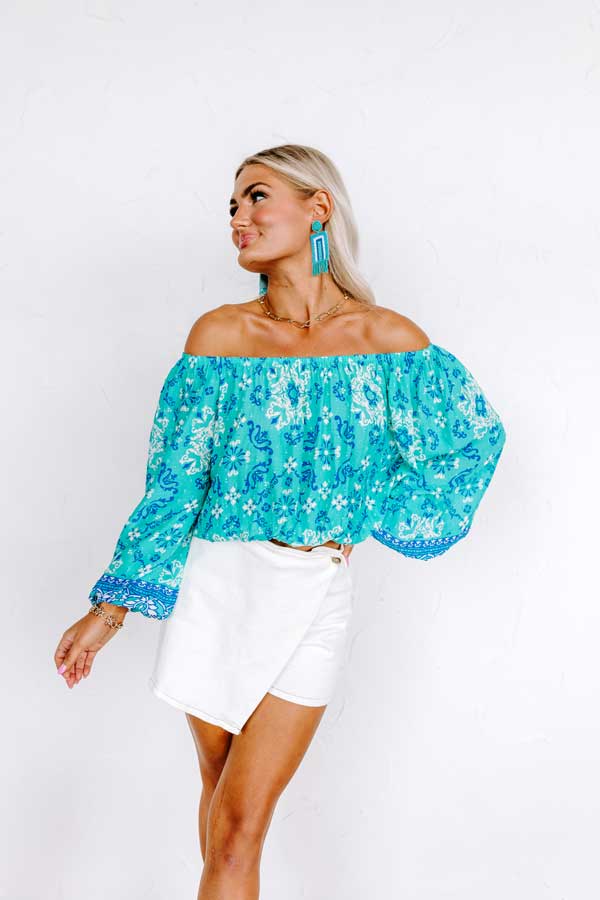 A Dreamy Escape Off Shoulder Top Image - 4