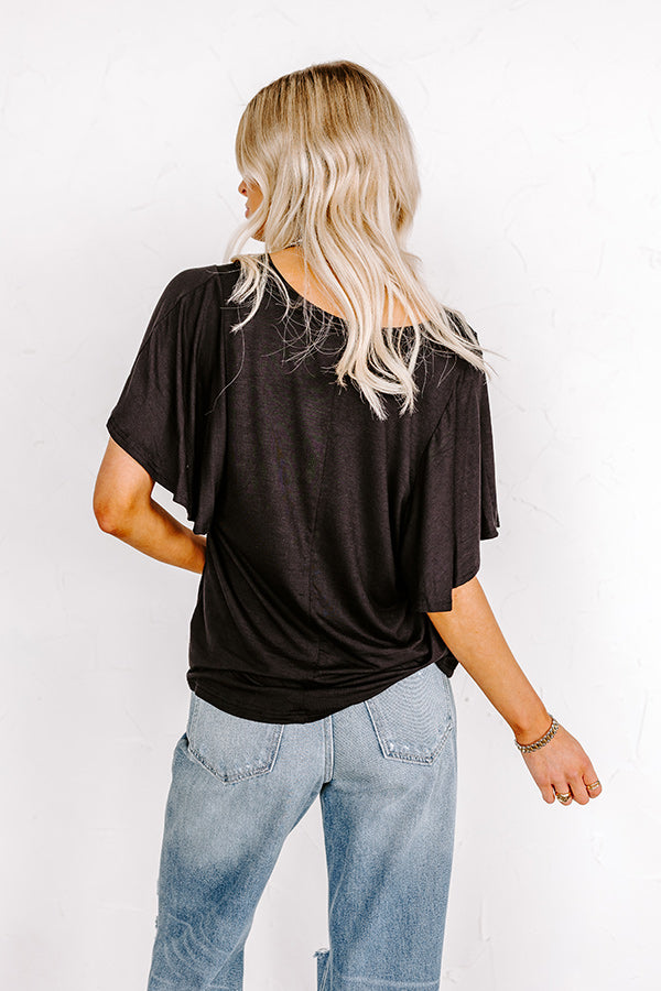 Full Ride Shift Tee In Black Image - 4