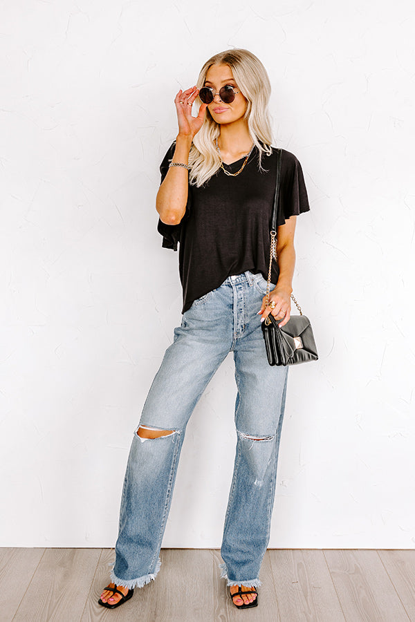 Full Ride Shift Tee In Black Image - 1