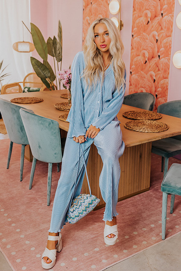 Keen On You Pleated Button Up Image - 5