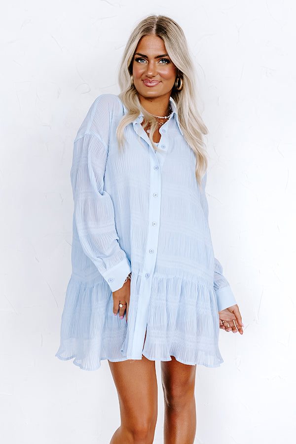 Dance And Dream Tunic Dress In Sky Blue
