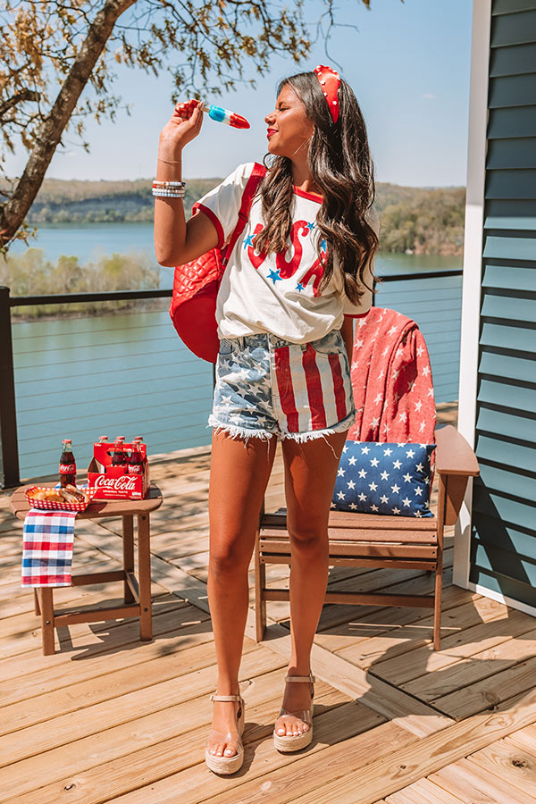 USA Ringer Graphic Tee Image - 2