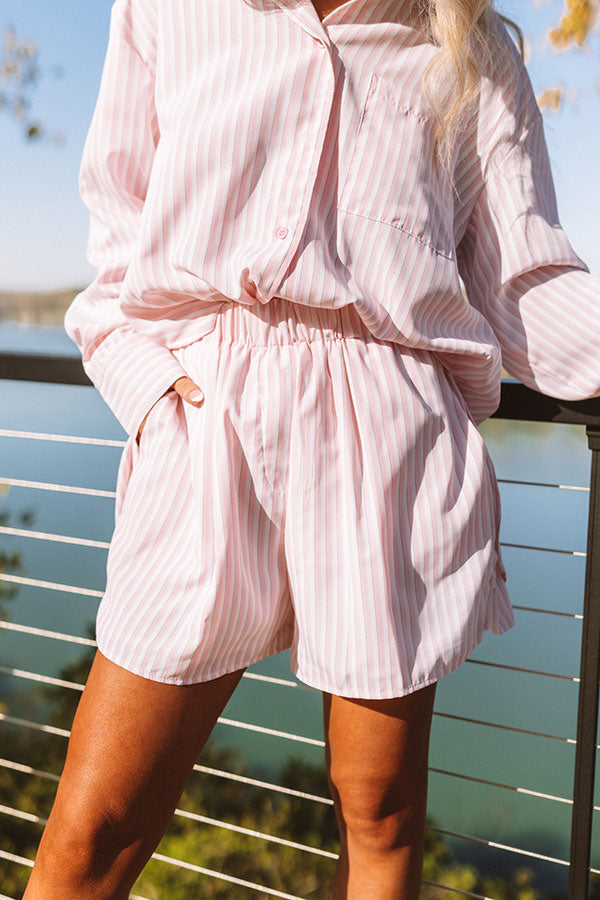 Ready To Unwind Stripe Shorts Image - 5