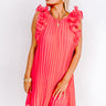 Honeysuckle Dreams Pleated Dress In Calypso Image - 1
