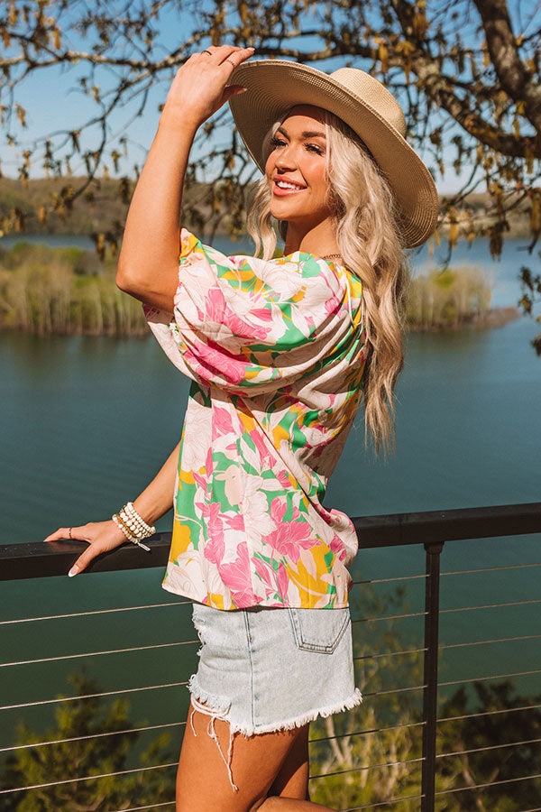 Mellow Moment Floral Top Image - 4