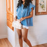 Divine Downtime Button Up in Airy Blue Image - 1