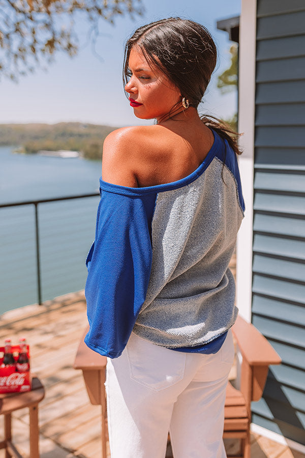 Modern Day Dreamer Top in Blue Image - 4