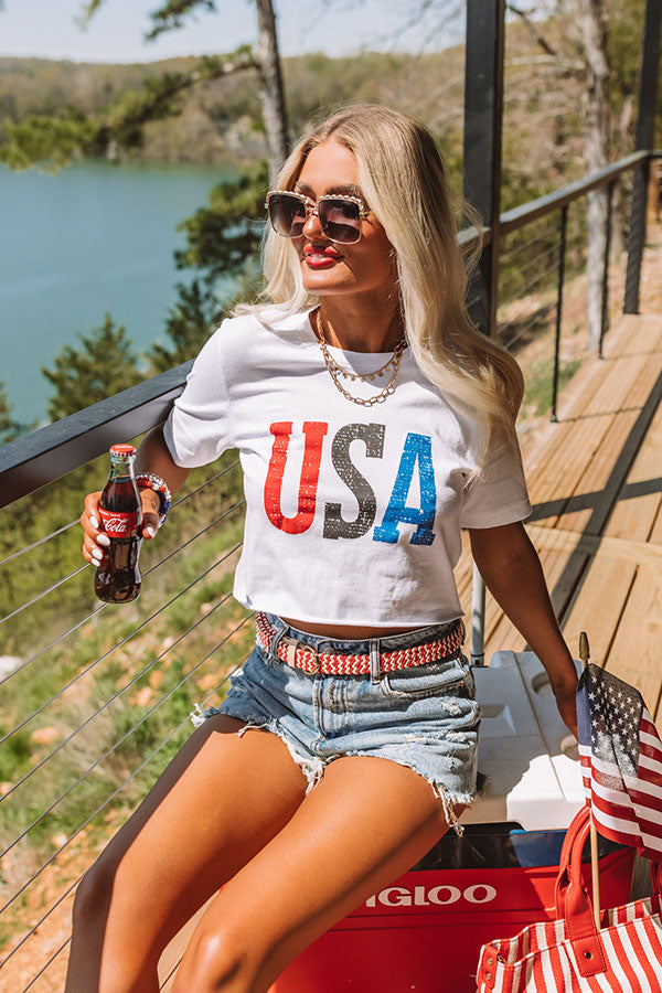 USA Crop Top Image - 3