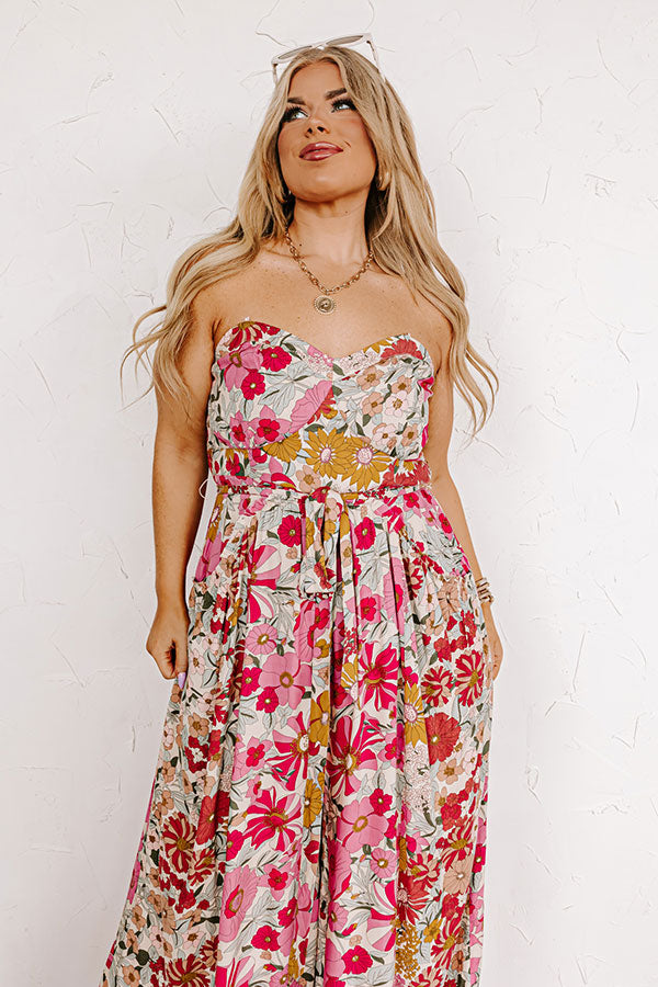 Time For Bliss Floral Jumpsuit Curves Image - 4