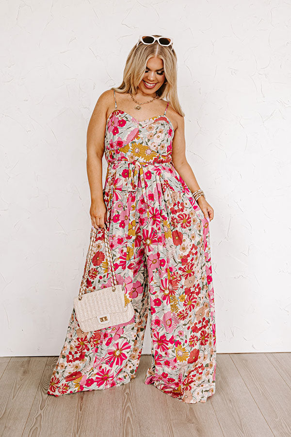 Time For Bliss Floral Jumpsuit Curves Image - 5