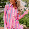 Delightful Dip Pleated Top In Pink Image - 1