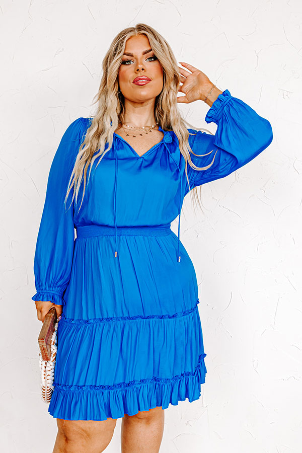 Weekend Meetup Dress In Royal Blue Curves Image - 2