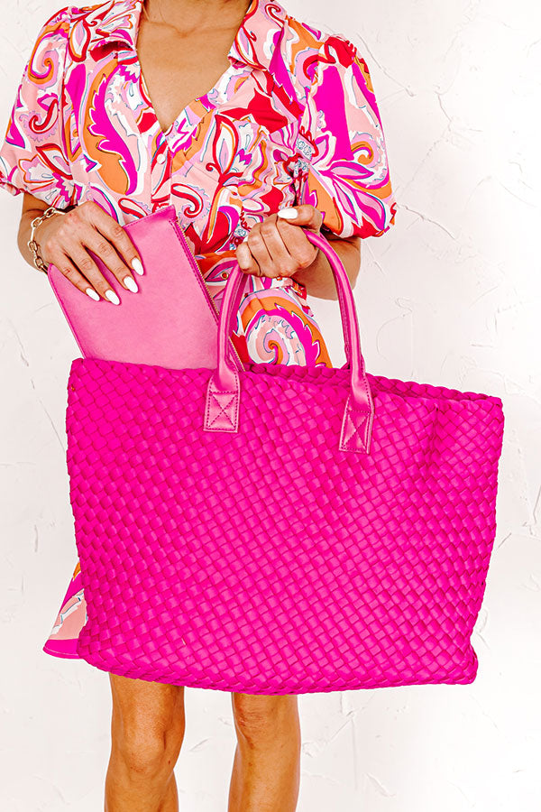 The Avianna Tote In Hot Pink Image - 1