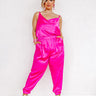 Casually Stunning Satin Jumpsuit Curves Image - 1