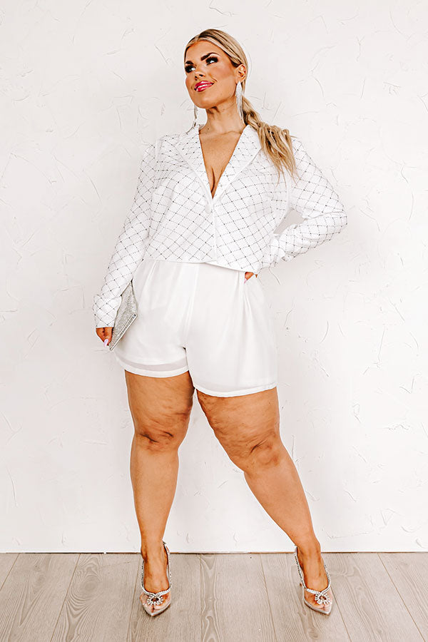 The Terrence Blazer In White Curves