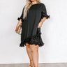 Ready To Dance Shift Dress In Black Curves Image - 1