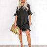Ready To Dance Shift Dress In Black Image - 1