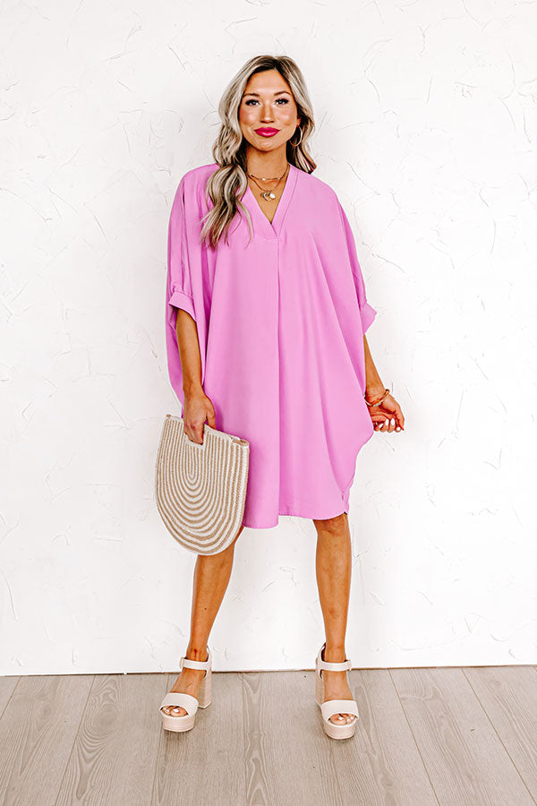 Take The Train Shift Dress In Violet Image - 1