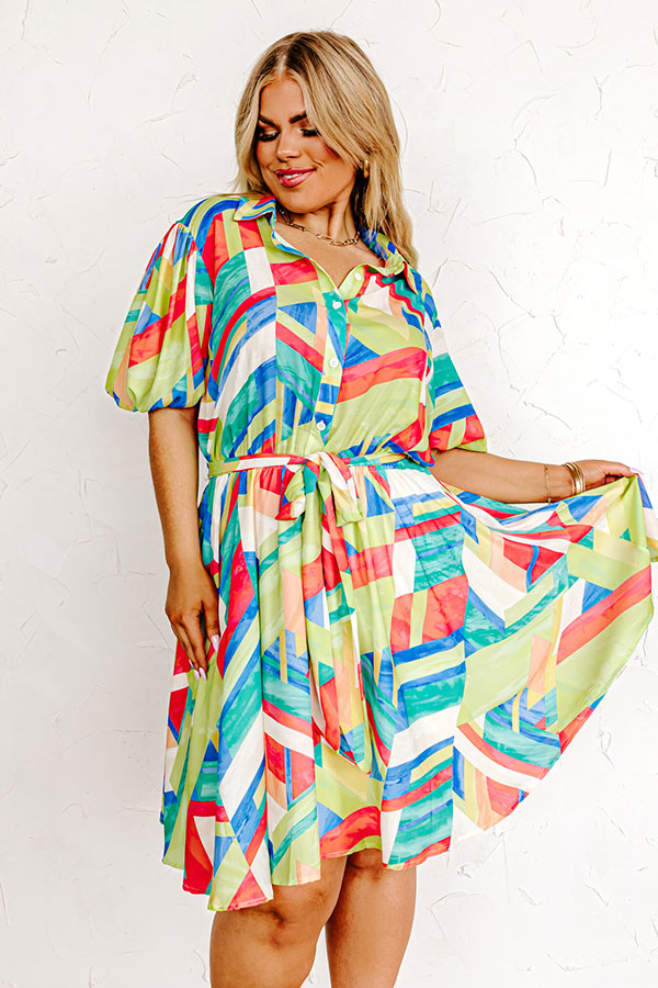 Find A Way Forward Color Block Dress Curves Image - 2