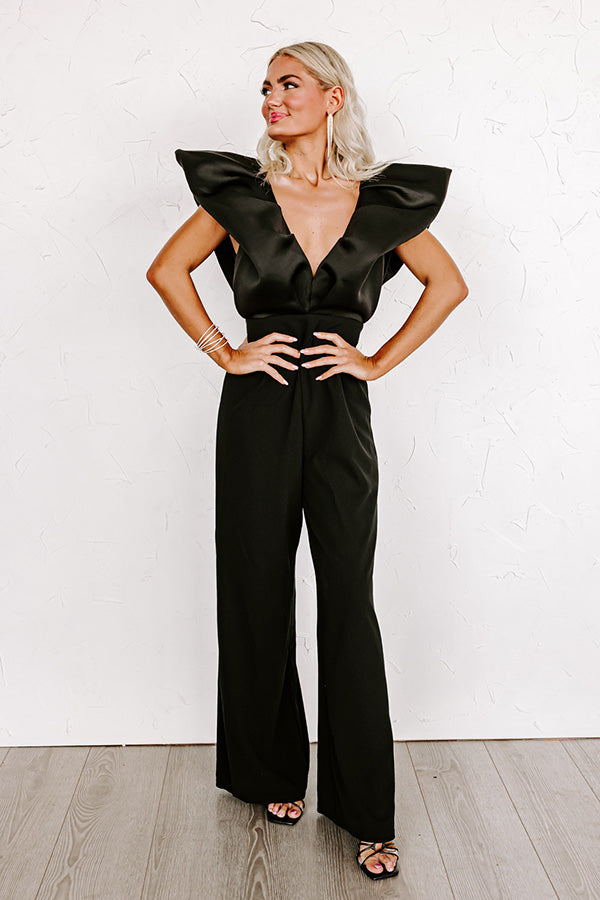 Fashion Diary Jumpsuit In Black
