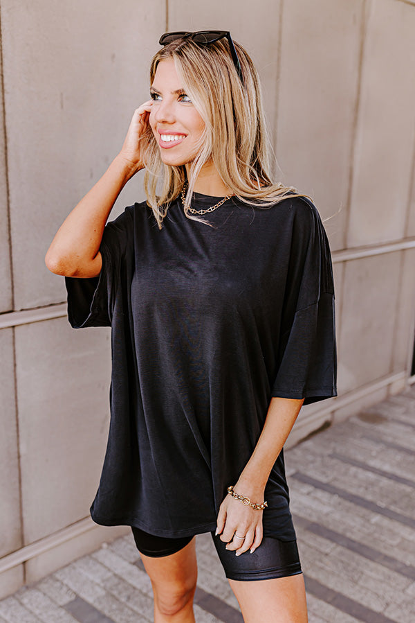 Feeling Refined Shift Tee In Black Image - 4