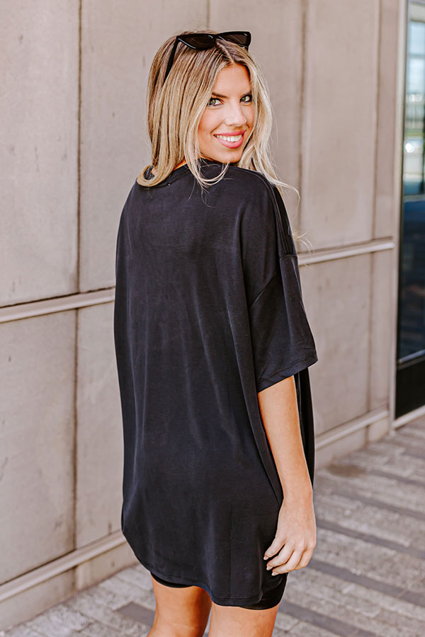 Feeling Refined Shift Tee In Black Image - 5