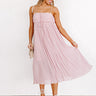 Powerful Love Pleated Midi In Blush Image - 1
