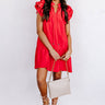 Looking For Peace Shift Dress In Red Image - 1