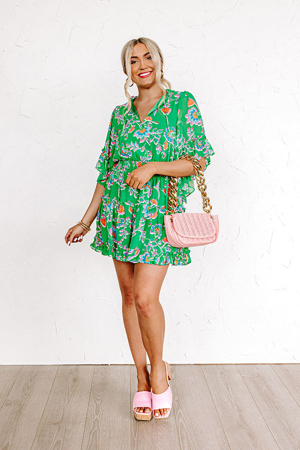 Try Your Luck Dress in Kelly Green Image - 1