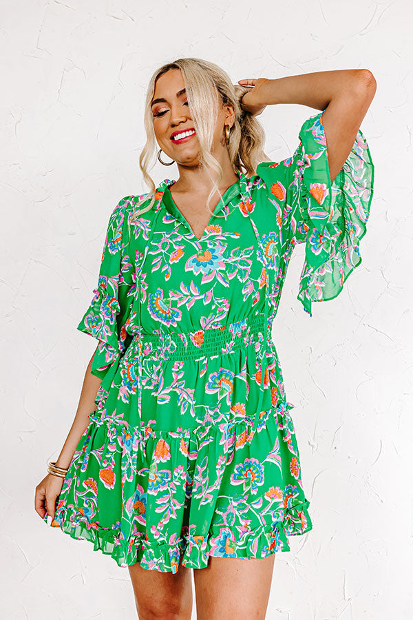 Try Your Luck Dress in Kelly Green Image - 4